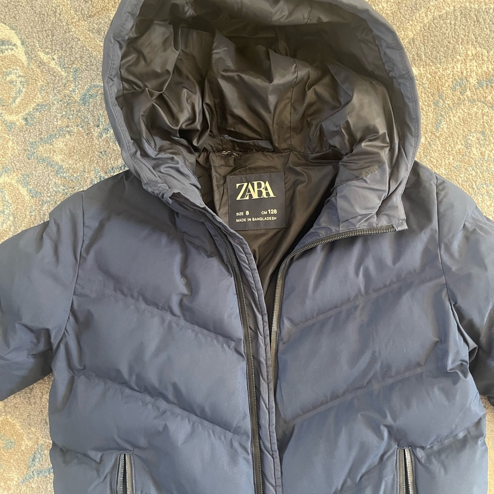 Zara Kids Navy Puffer Jacket